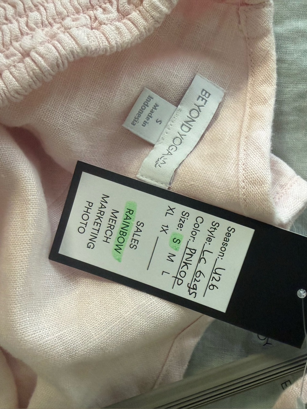 Beyond Yoga Softwash Linen Halter Dress Pink - Picture 3 of 5